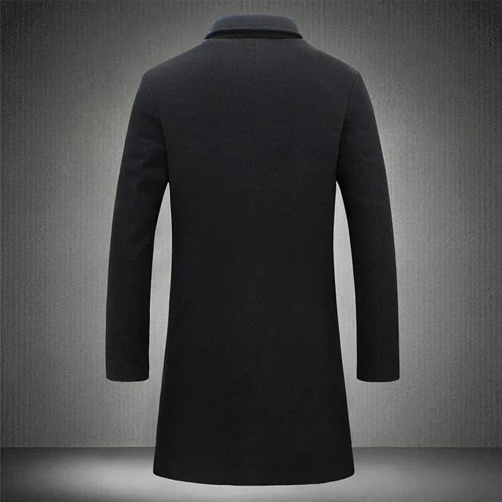 Herre Overcoat Klassisk Design 2