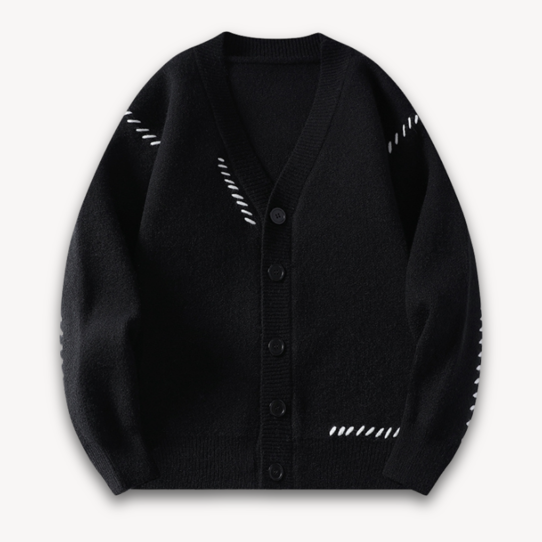 Herre Oversized Cardigan Stilig 3