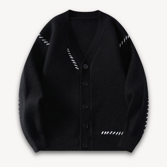Herre Oversized Cardigan Stilig 3