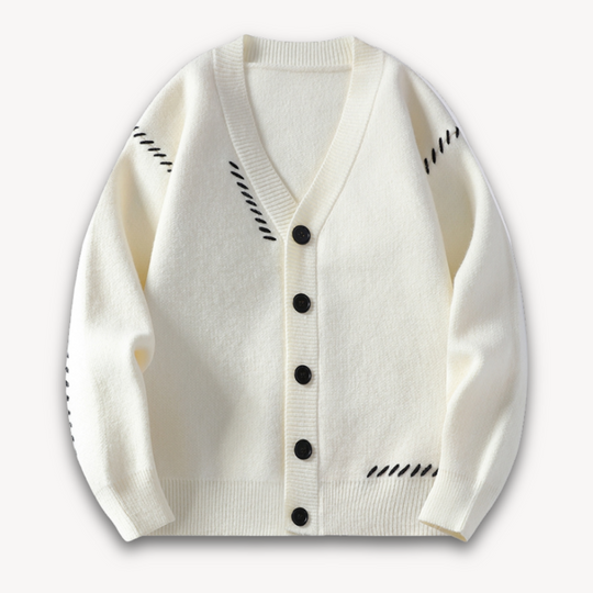 Herre Oversized Cardigan Stilig 4