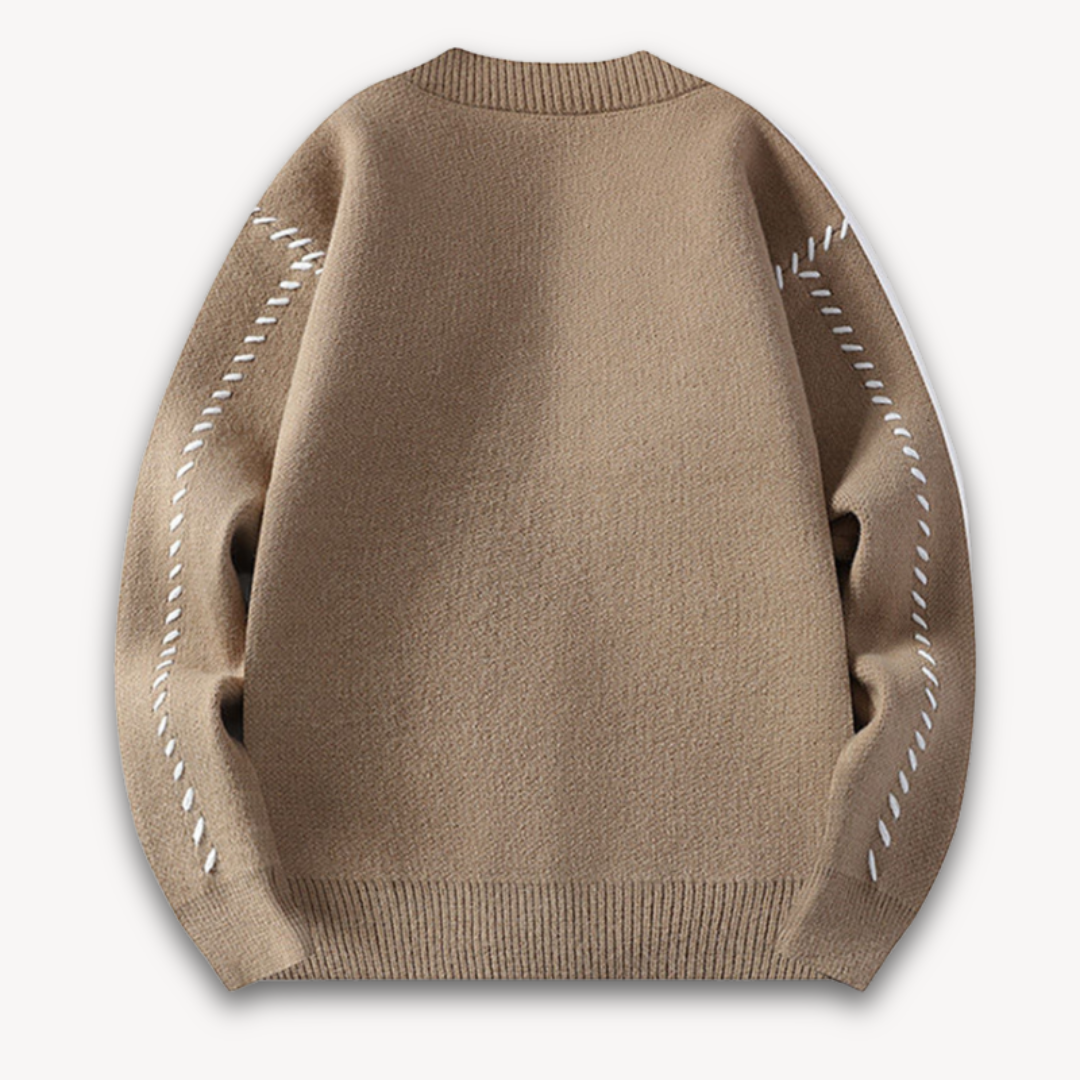 Herre Oversized Cardigan Stilig 5