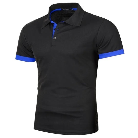 Herre Polo Skjorte Kortermet Lettvekts Klassisk Krage Uformell Stil 1