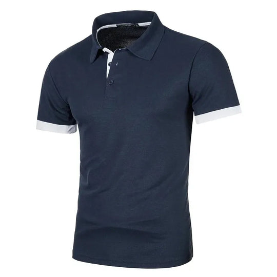 Herre Polo Skjorte Kortermet Lettvekts Klassisk Krage Uformell Stil 10