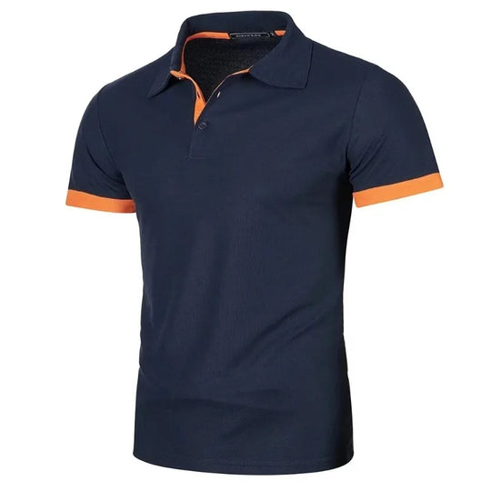Herre Polo Skjorte Kortermet Lettvekts Klassisk Krage Uformell Stil 3