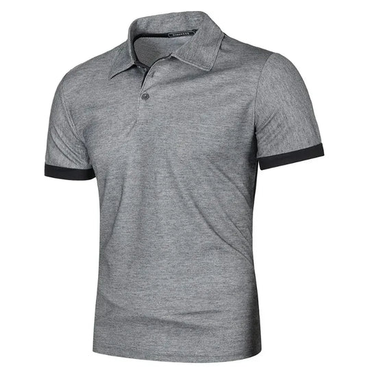Herre Polo Skjorte Kortermet Lettvekts Klassisk Krage Uformell Stil 6