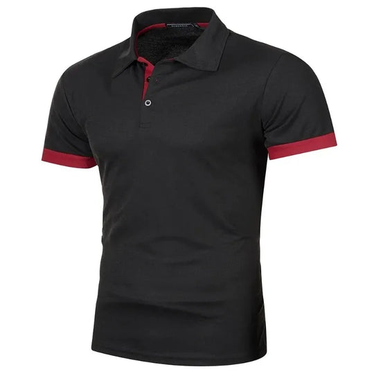 Herre Polo Skjorte Kortermet Lettvekts Klassisk Krage Uformell Stil 8