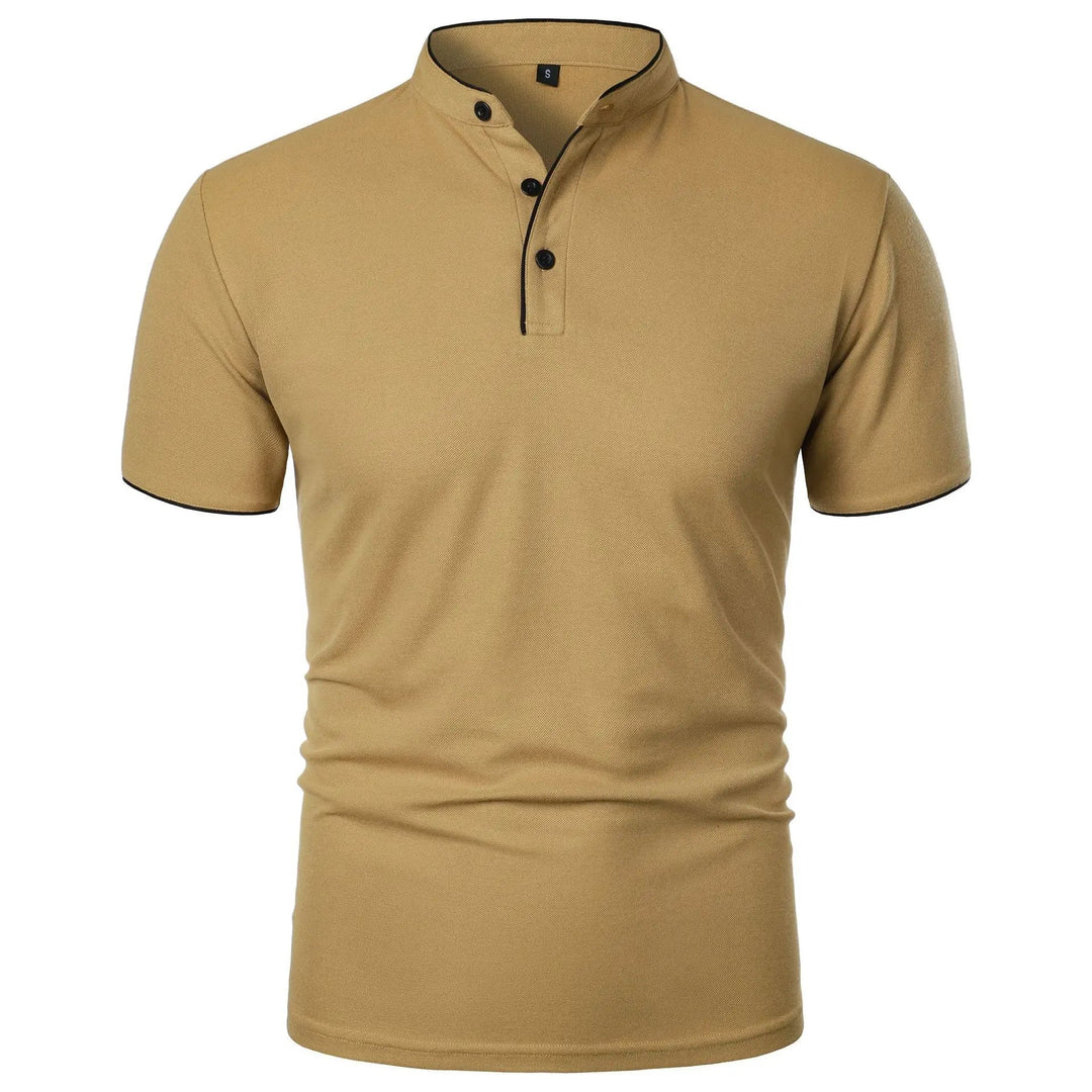 Herre Polo Skjorte Kortermet med Krage Casual Design 0