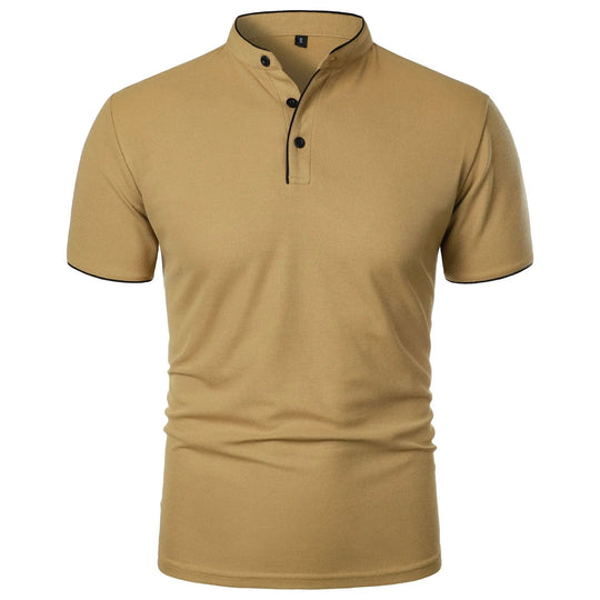 Herre Polo Skjorte Kortermet med Krage Casual Design 0