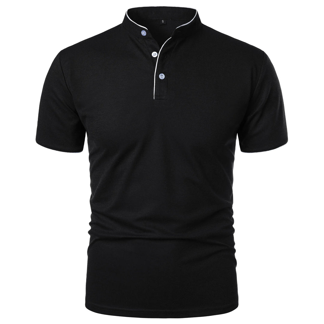 Herre Polo Skjorte Kortermet med Krage Casual Design 1