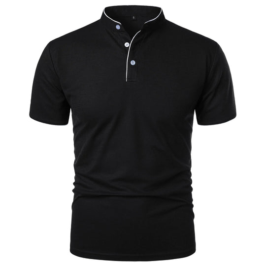 Herre Polo Skjorte Kortermet med Krage Casual Design 1