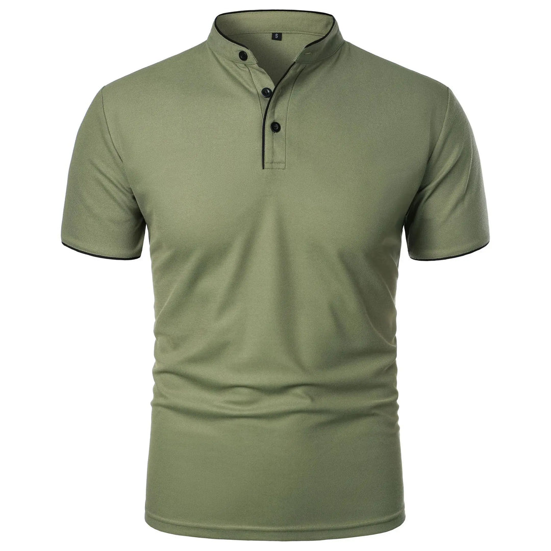 Herre Polo Skjorte Kortermet med Krage Casual Design 3
