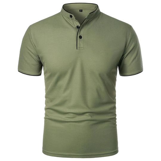 Herre Polo Skjorte Kortermet med Krage Casual Design 3