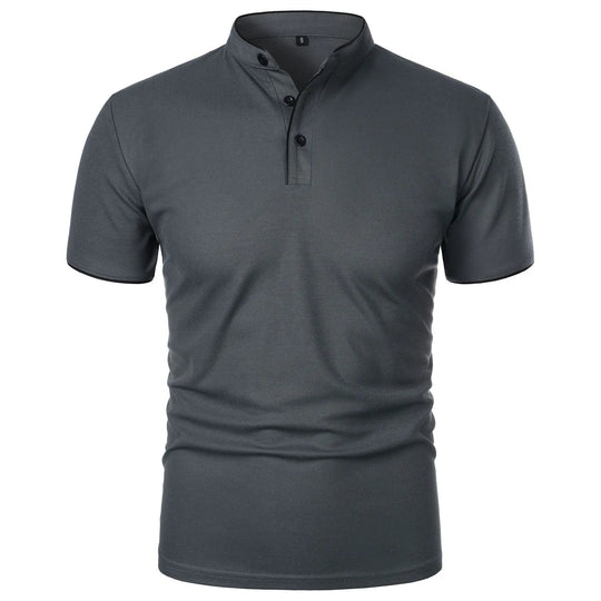 Herre Polo Skjorte Kortermet med Krage Casual Design 8