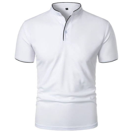 Herre Polo Skjorte Kortermet med Krage Casual Design 9