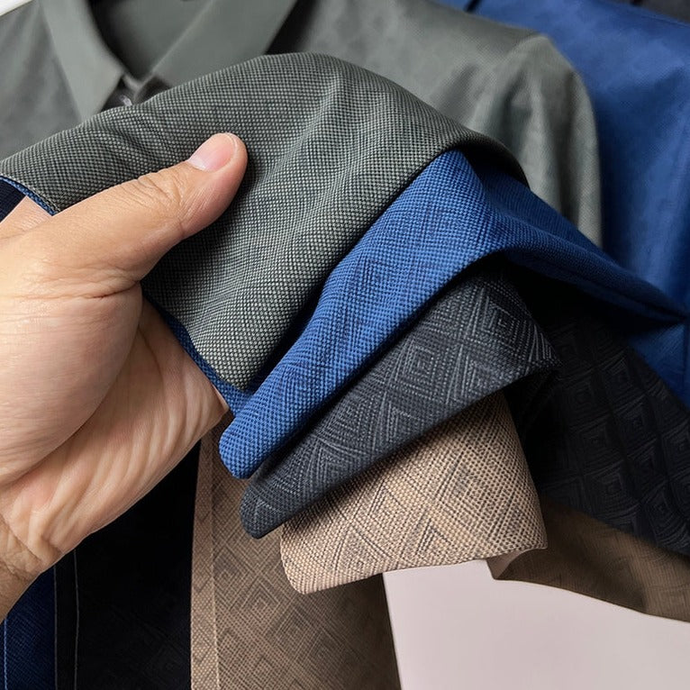 Herre Polo Skjorte Nanosilk Klassisk Design 2