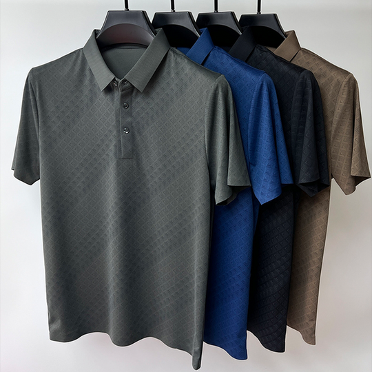 Herre Polo Skjorte Nanosilk Klassisk Design 3