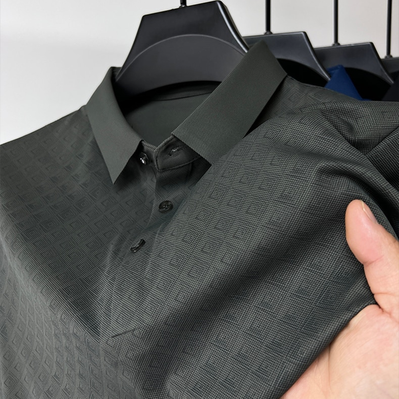 Herre Polo Skjorte Nanosilk Klassisk Design 5