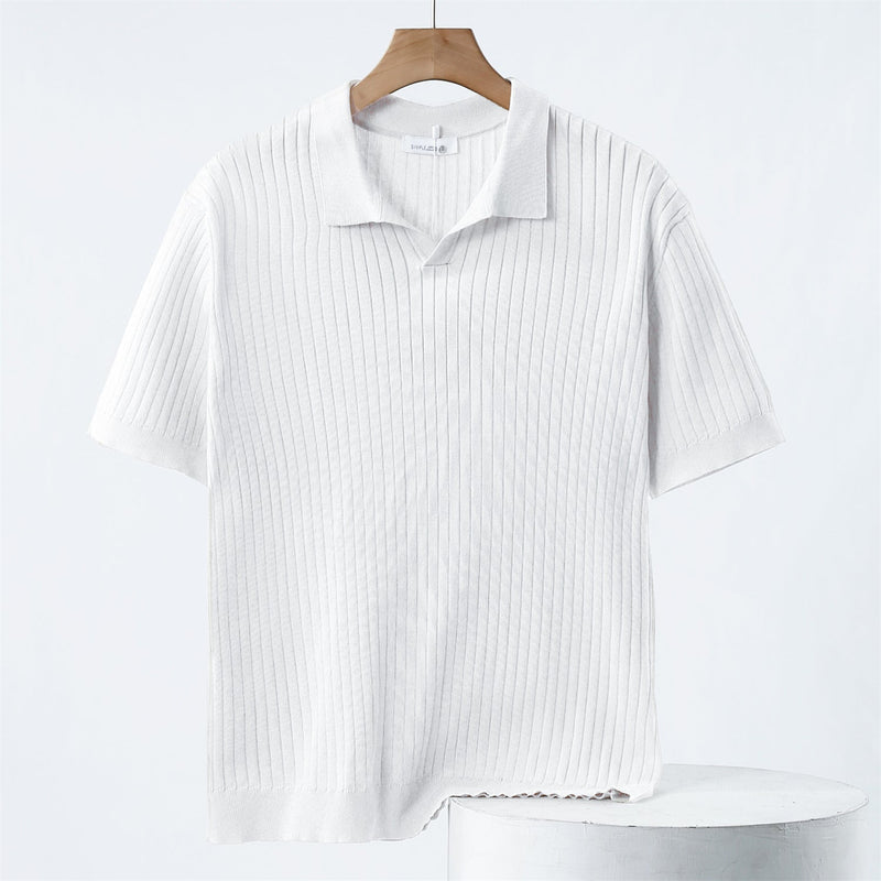Herre Polo Skjorte Strikket Stil Modern 1
