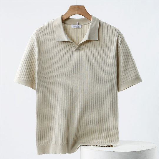Herre Polo Skjorte Strikket Stil Modern 2