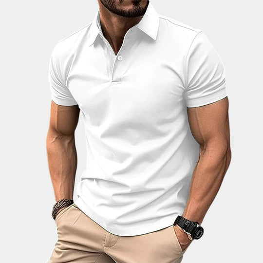 Herre Polo T-skjorte Knyttedesign Polyester Uformell Sommer 1