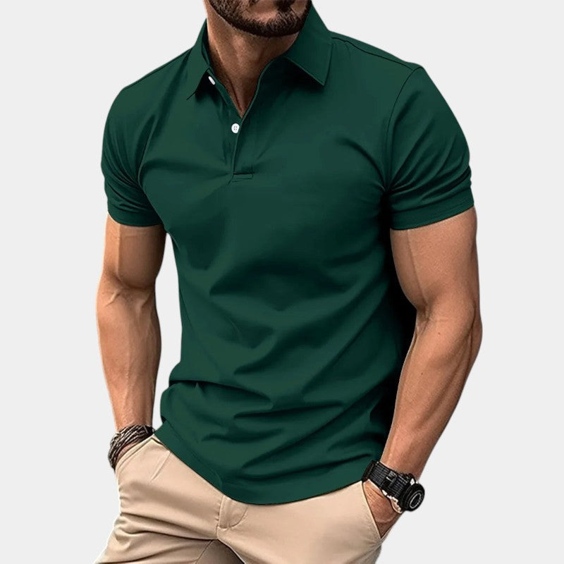 Herre Polo T-skjorte Knyttedesign Polyester Uformell Sommer 3
