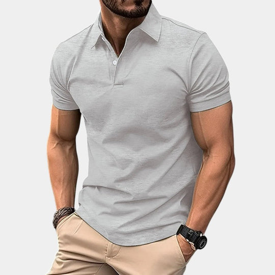 Herre Polo T-skjorte Knyttedesign Polyester Uformell Sommer 4