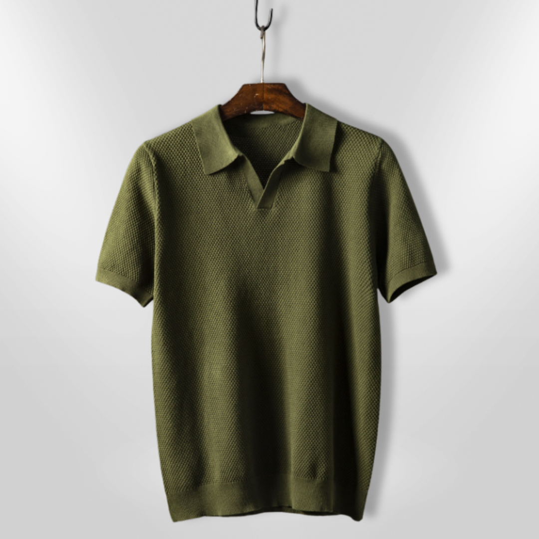 Herre Polo T-skjorte Moderne Pustende Mesh 0