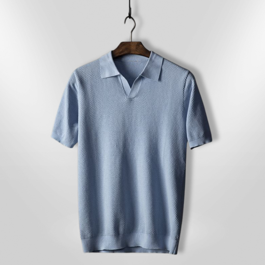 Herre Polo T-skjorte Moderne Pustende Mesh 4