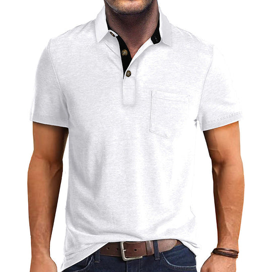 Herre Poloshirt Klassisk Stil 100% Bomull 1
