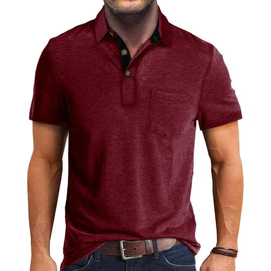 Herre Poloshirt Klassisk Stil 100% Bomull 11