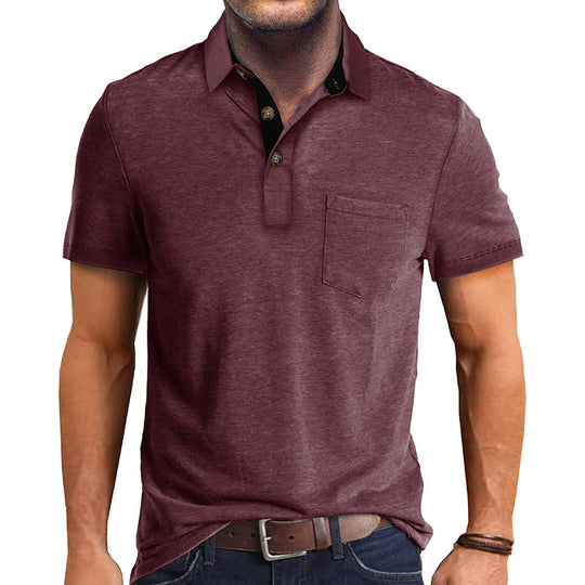 Herre Poloshirt Klassisk Stil 100% Bomull 13