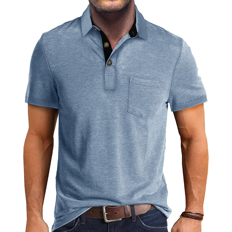 Herre Poloshirt Klassisk Stil 100% Bomull 3