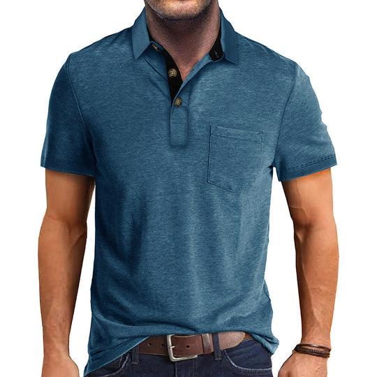 Herre Poloshirt Klassisk Stil 100% Bomull 4