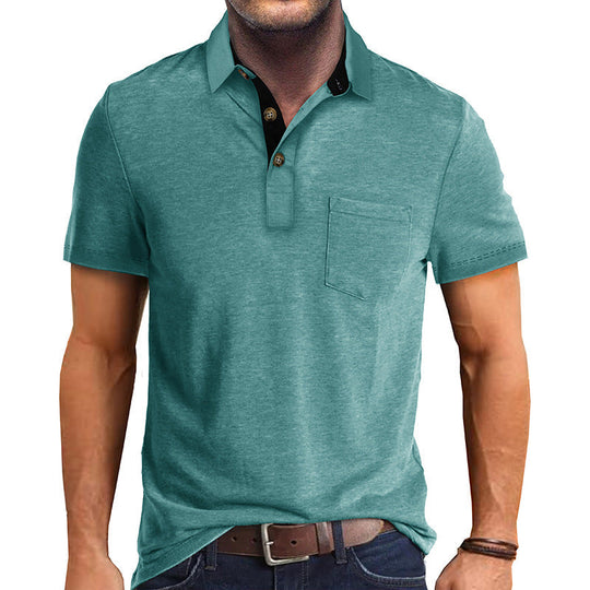 Herre Poloshirt Klassisk Stil 100% Bomull 6
