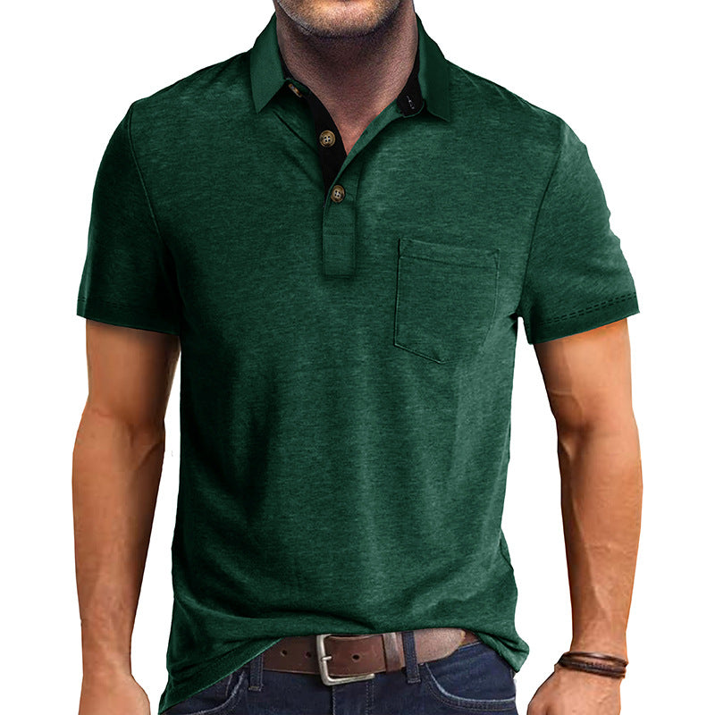 Herre Poloshirt Klassisk Stil 100% Bomull 7