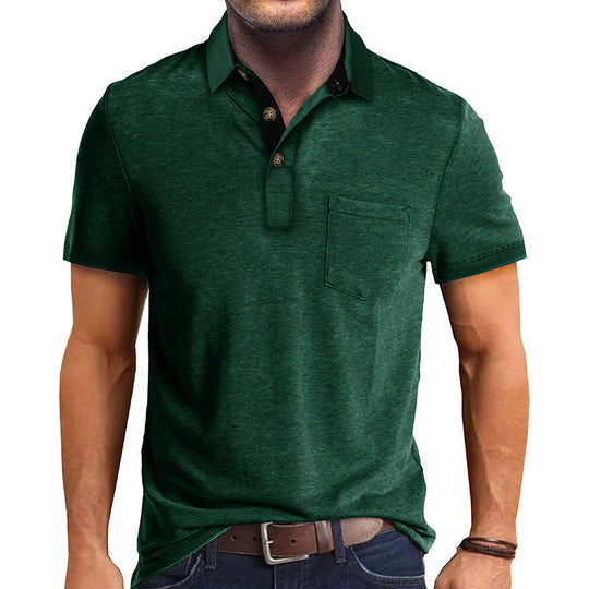 Herre Poloshirt Klassisk Stil 100% Bomull 7