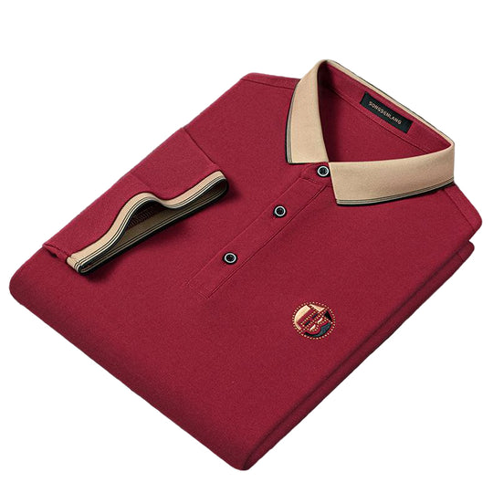 Herre Poloskjorte med Broderi 0
