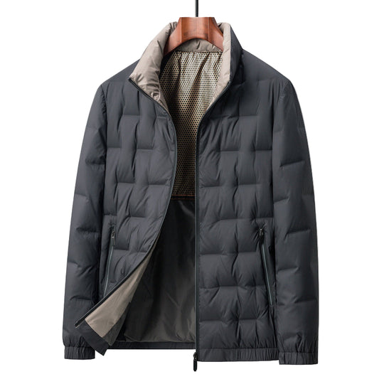 Herre Quilted Jakke Vannavstøtende Vindbeskyttende 0