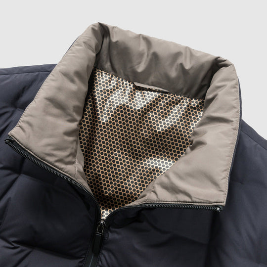 Herre Quilted Jakke Vannavstøtende Vindbeskyttende 4