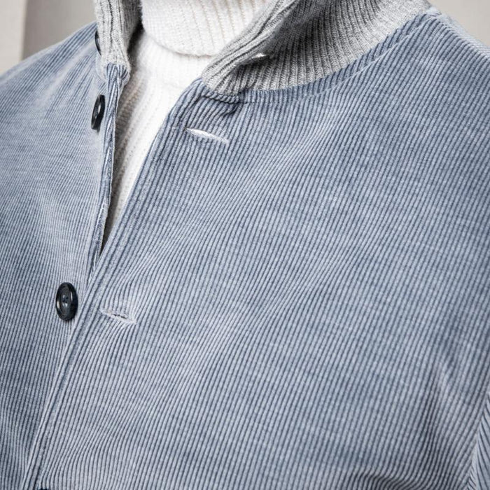 Herre Ribbet Fløyelsjakke Moderne 3