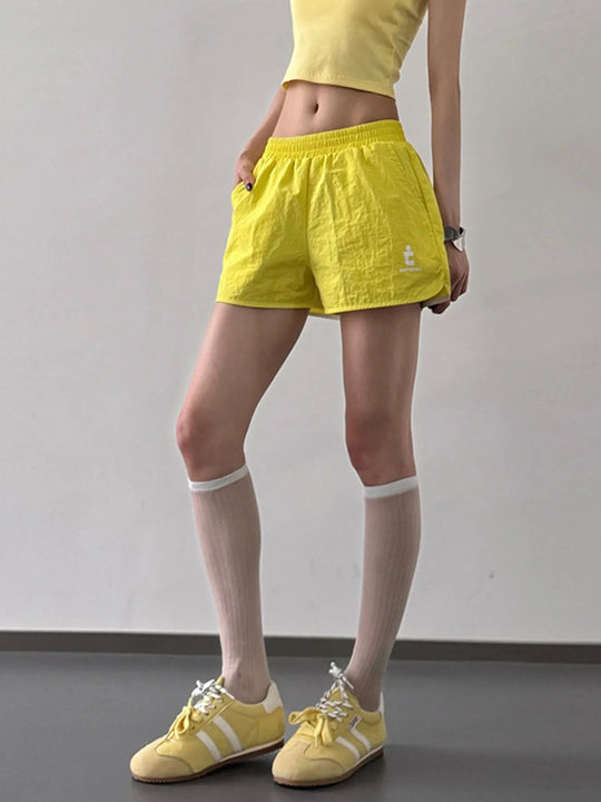 Herre Shorts Elastisk Midje Bomull Lin 5