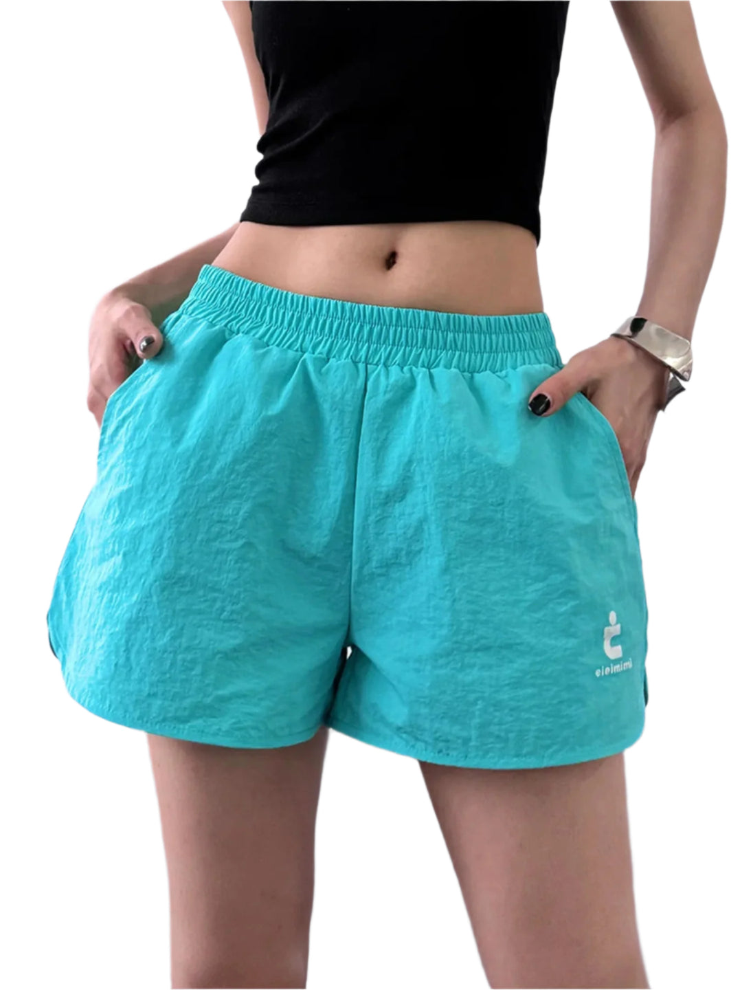 Herre Shorts Elastisk Midje Bomull Lin 7