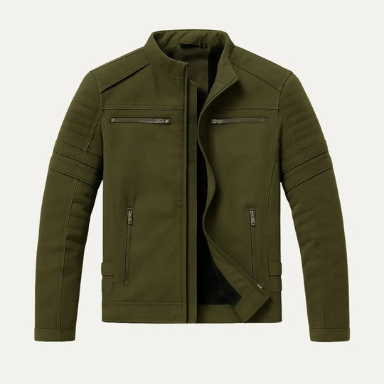 Herre Skinnjakke Torino Vintage-inspirert med Fleecefôring 4