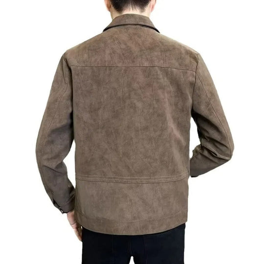 Herre Skinnjakke med Glidelås 4