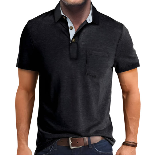 Herre Skjorte Kortermet Fargeblokk Polyester 0