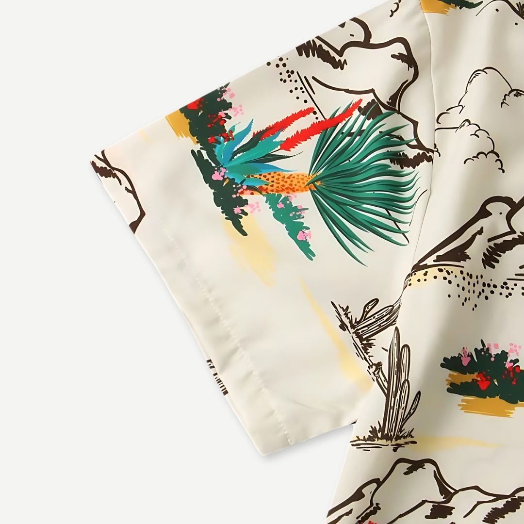 Herre Skjorte Lettvekt Avslappet Design Pustende Stoff 2