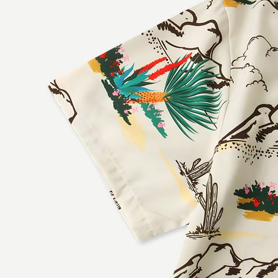 Herre Skjorte Lettvekt Avslappet Design Pustende Stoff 2