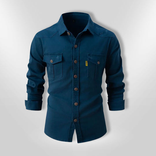 Herre Skjorte Slim Fit 100% Bomull 0