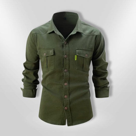Herre Skjorte Slim Fit 100% Bomull 3