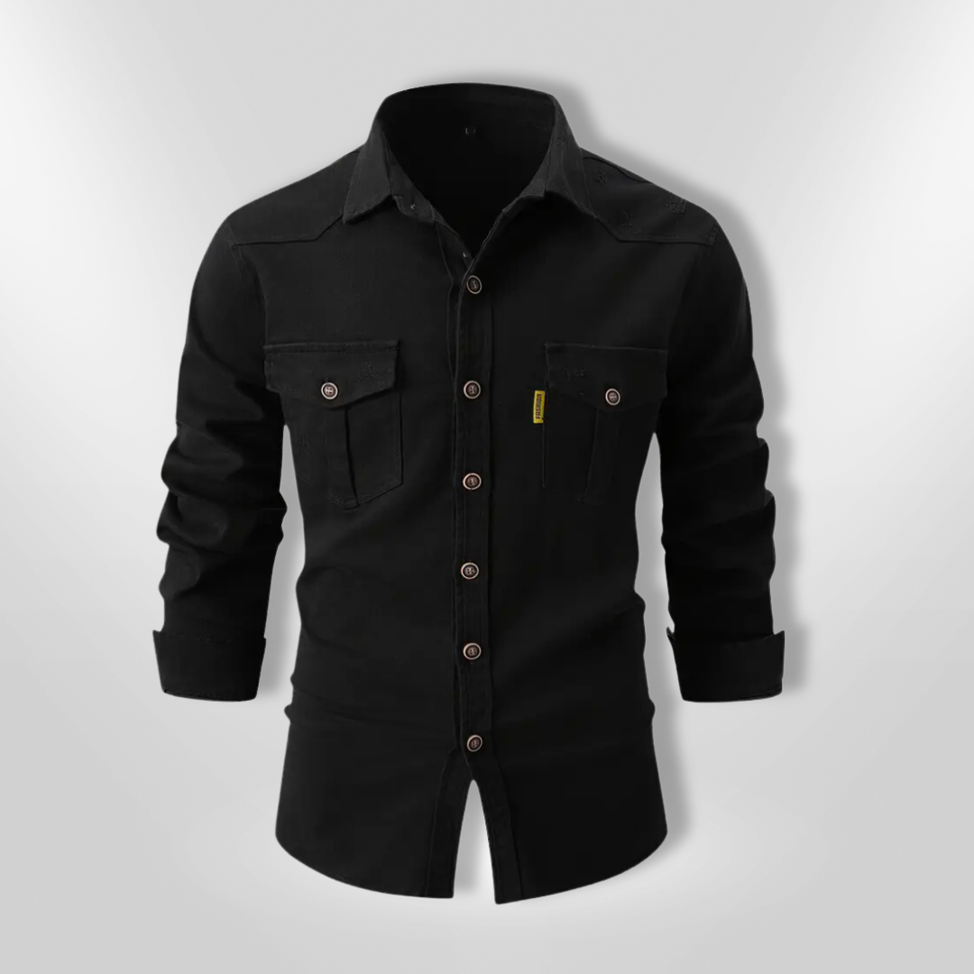 Herre Skjorte Slim Fit 100% Bomull 9